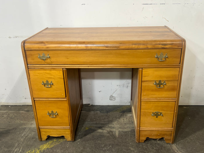 Antique Desk With 5 Drawers