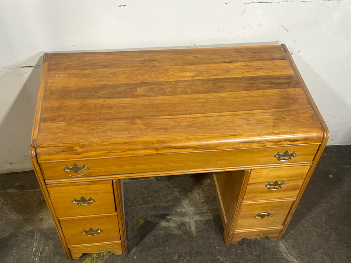 Antique Desk With 5 Drawers