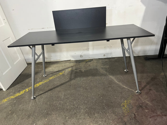Black Table With Metal Legs