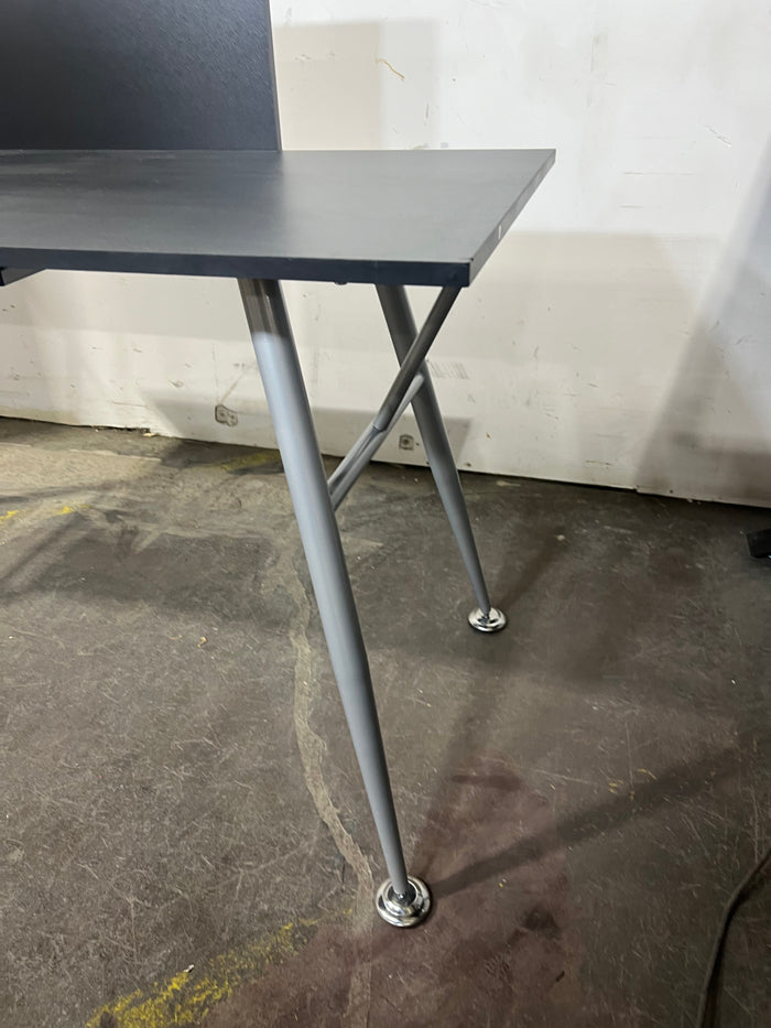 Black Table With Metal Legs