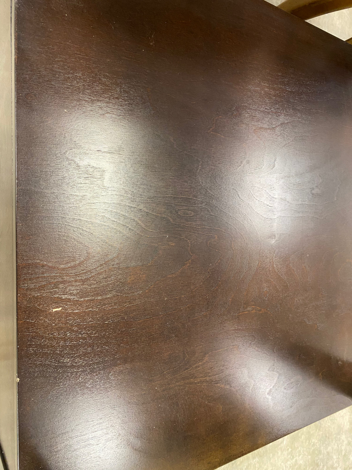 1 Drawer Espresso Contemporary Style Glass Inlay End Table