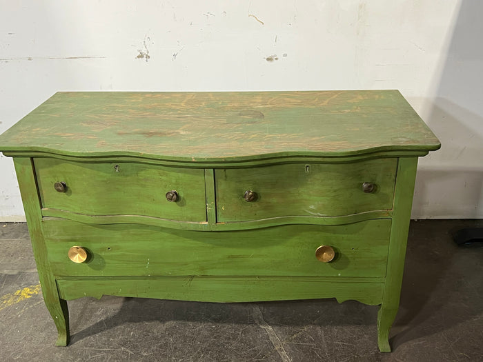 Green Rustic 3 Drawer Dresser