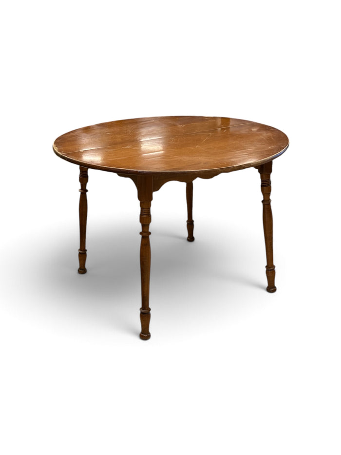 Vintage Round Wooden Dining Table