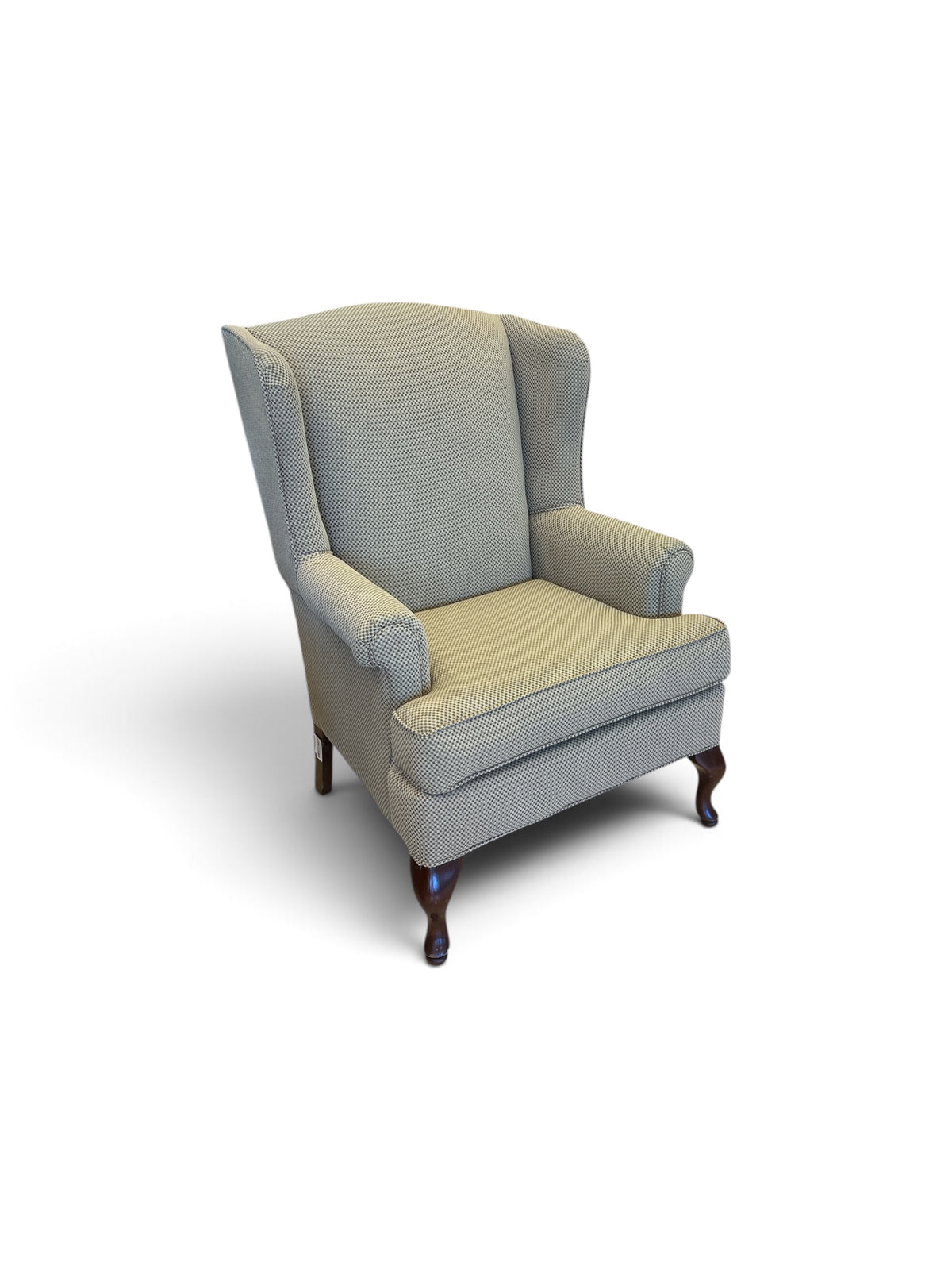 Classic Sage Green Wing Back Accent Chair