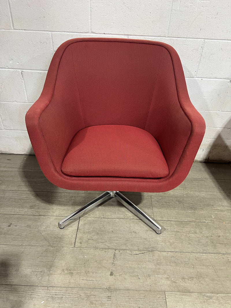 Merlot Red Swivel Chair