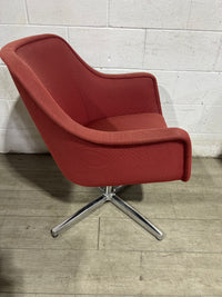 Merlot Red Swivel Chair
