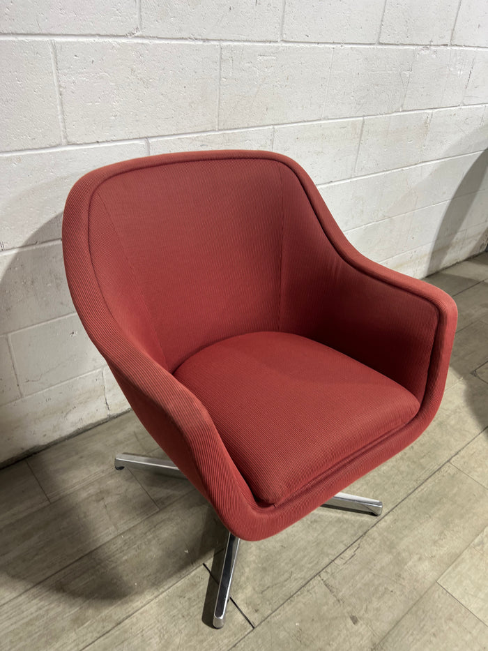 Merlot Red Swivel Chair