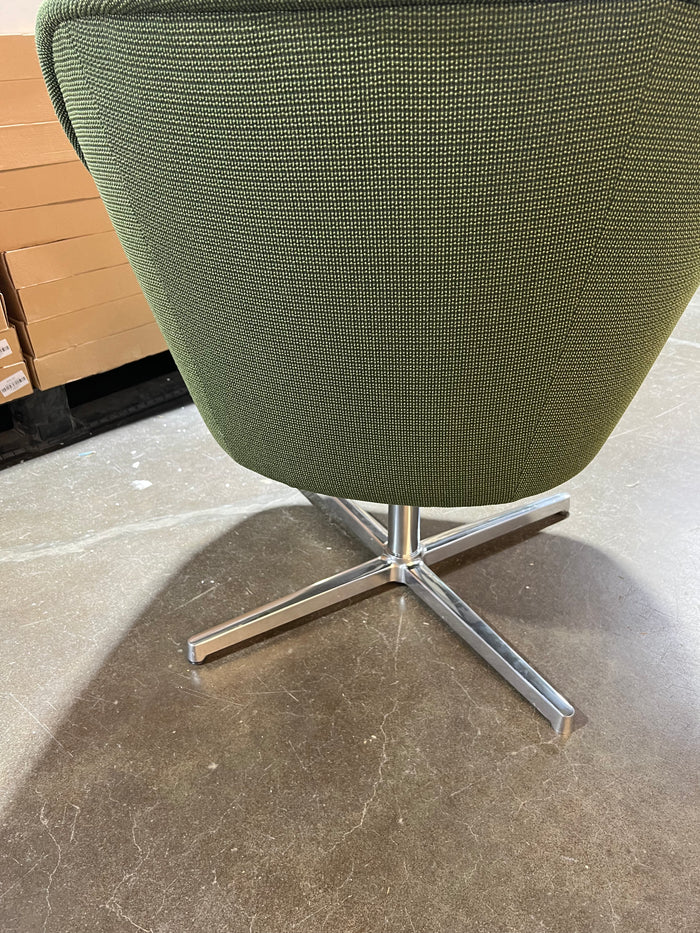 Merlot Green Swivel Chair