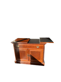 Cherry Wood Cabinet w/ Extendable Bar Server