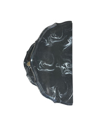 Black & Gold Marble Style Top Accent Table