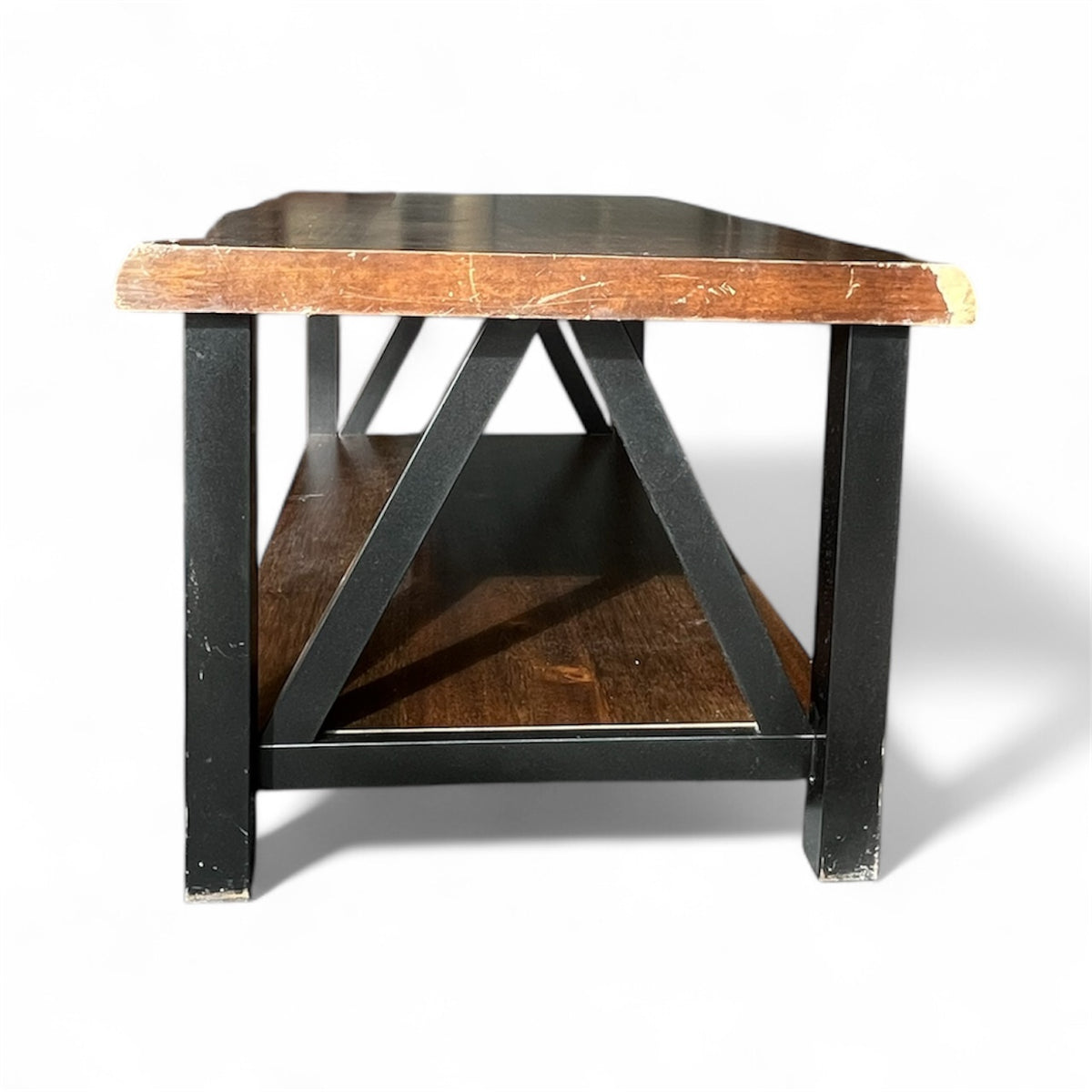 Industrial Wood & Metal Coffee Table