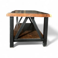 Industrial Wood & Metal Coffee Table