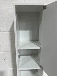 Slim Storage Solution - White Vertical Cabinet
