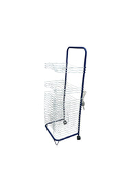 Tall Adjustable Rolling Art Drying Rack