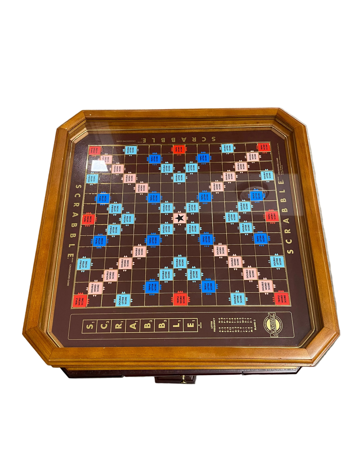 1990 Franklin Mint Scrabble Collectors Edition and Base