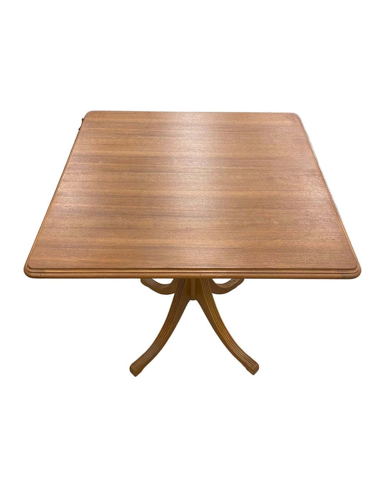 Mahogany Rectangular Folding Pedestal Table