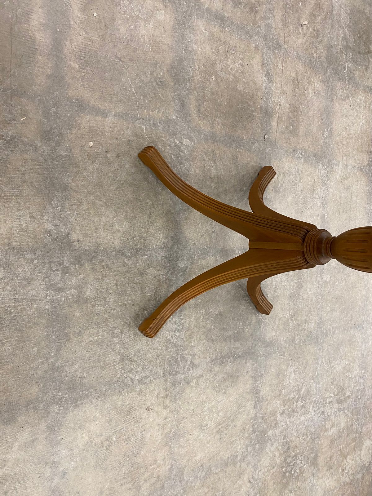 Mahogany Rectangular Folding Pedestal Table