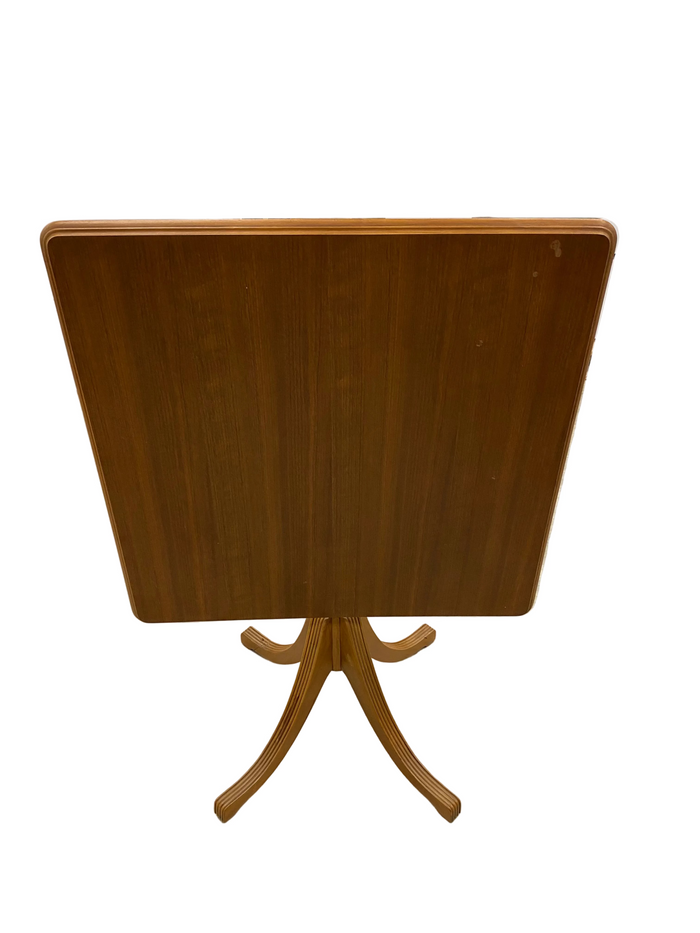 Mahogany Rectangular Folding Pedestal Table