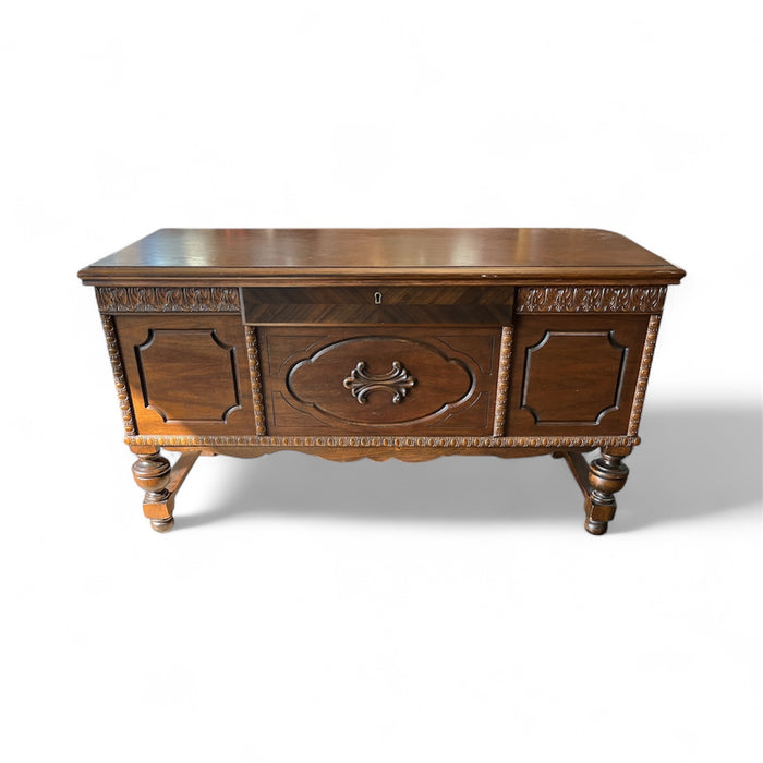 Carved Cedar Chest