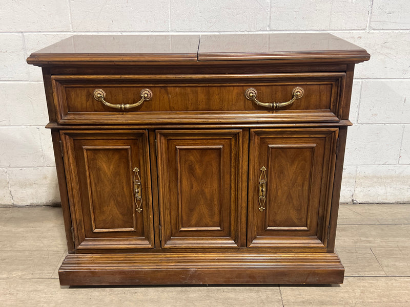 Drexel Flip Top Extendable Bar Cabinet