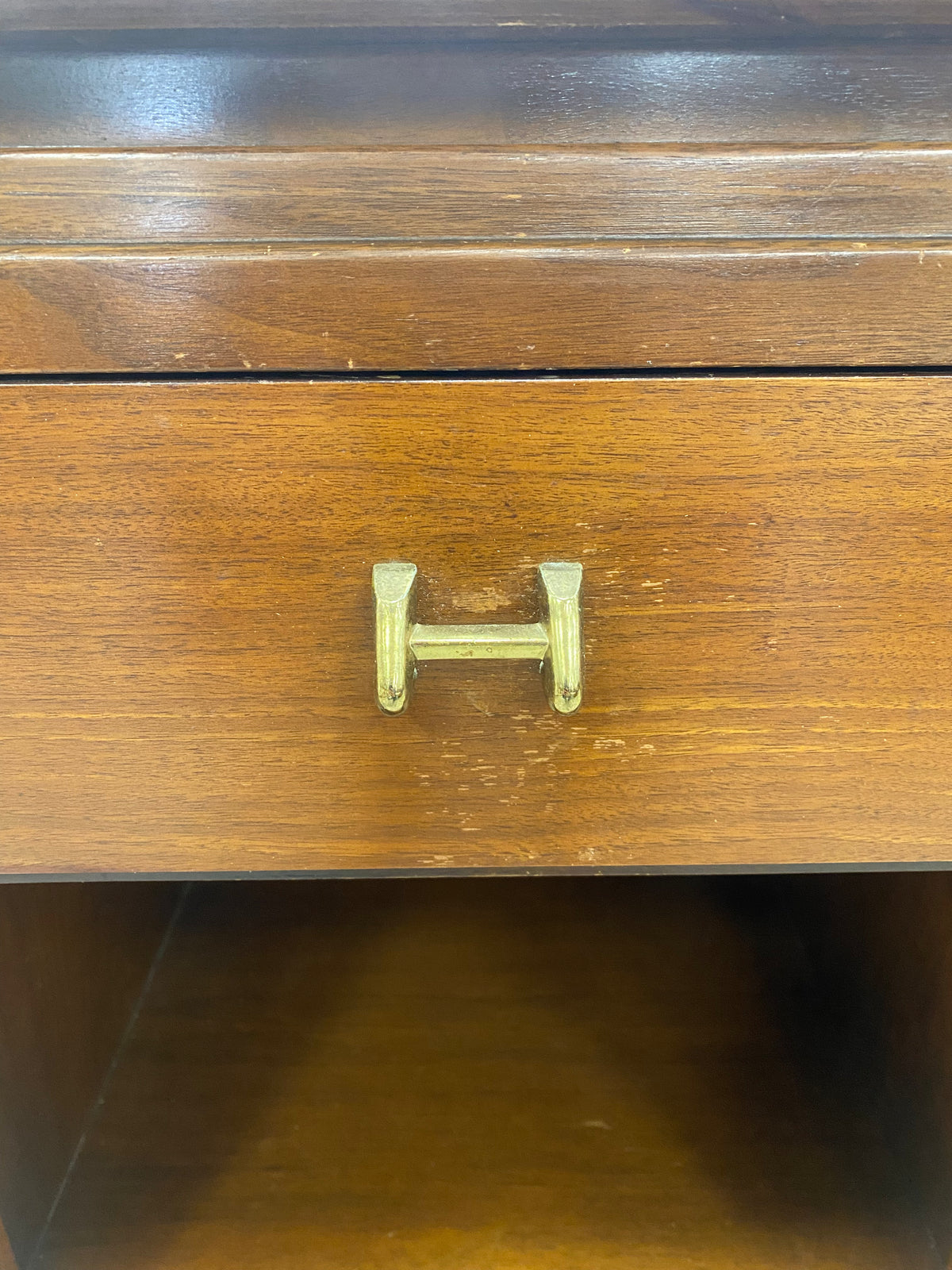 Vintage Rose Wood Nightstand and Single Drawer