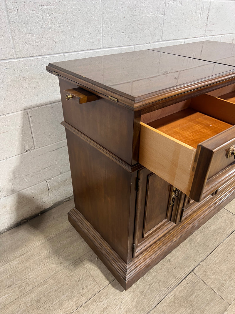 Drexel Flip Top Extendable Bar Cabinet