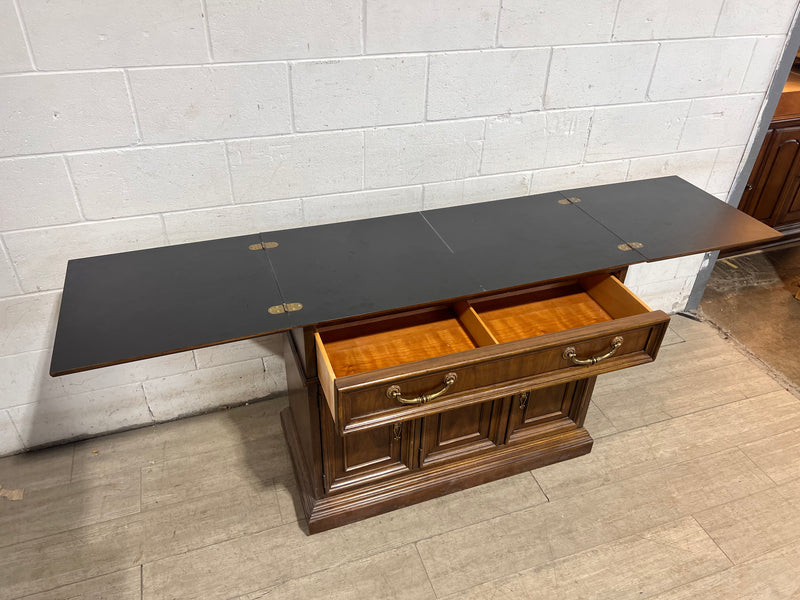 Drexel Flip Top Extendable Bar Cabinet