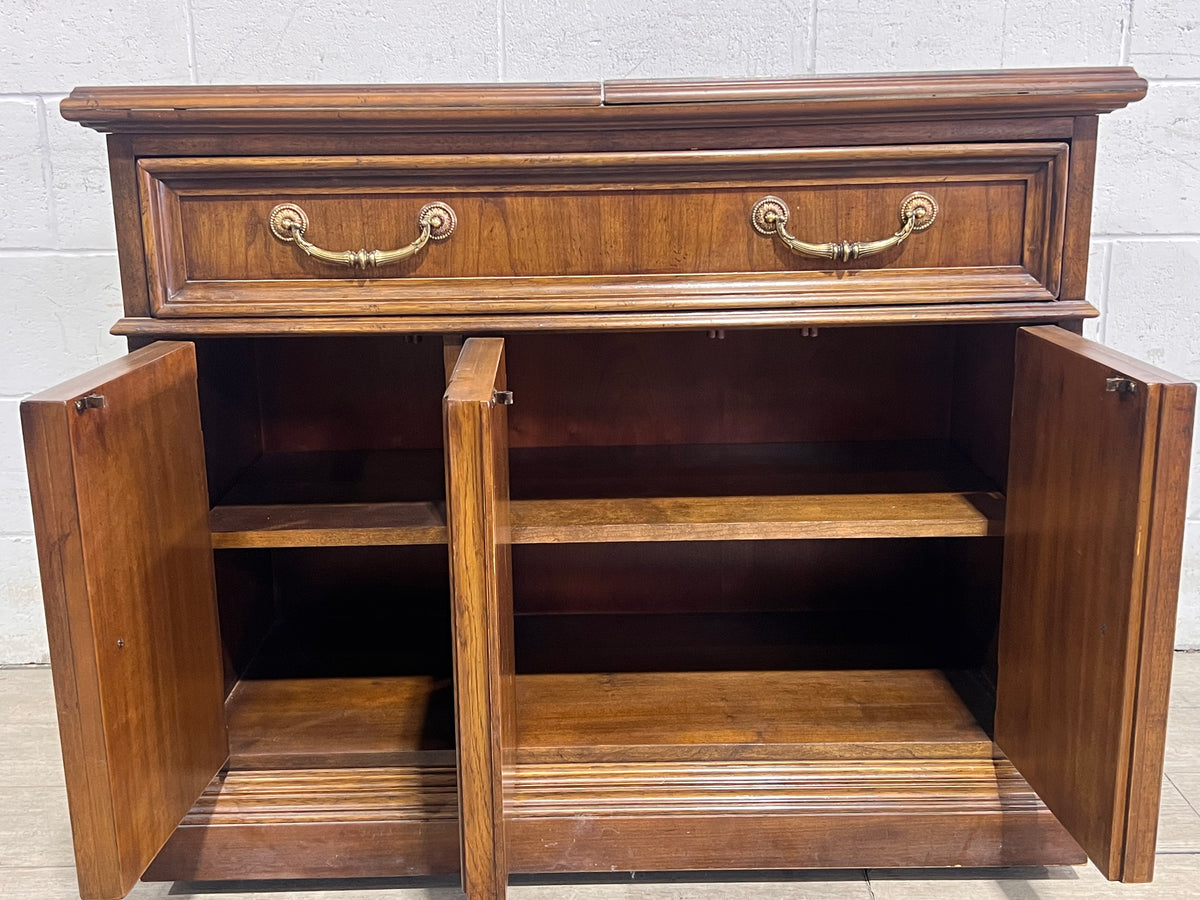 Drexel Flip Top Extendable Bar Cabinet