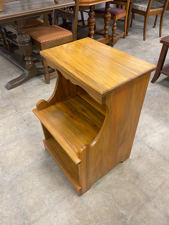 Maple 2- Tiered Open Media Cabinet