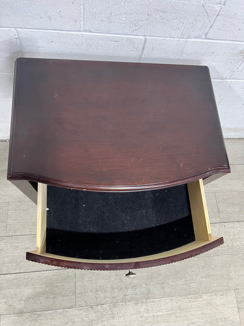Modern Arch - Dark Wood Nightstand