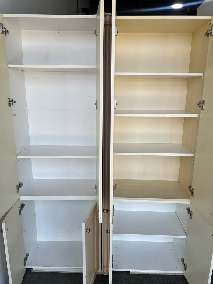 Kitchen Cabinets Set - 2 Pantry - 3 Wall Cab - 1 Hood Cab