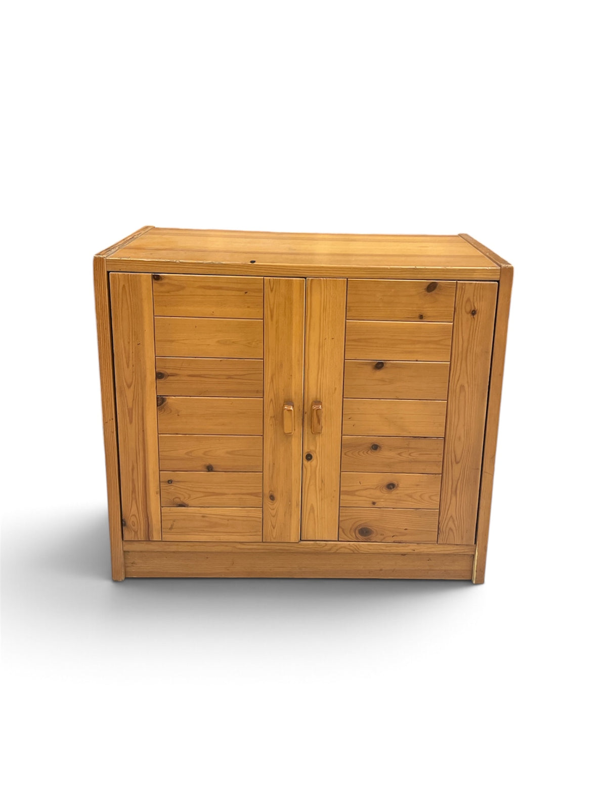 Rustic Pine Short Cabinet with 1 Internal Shelf