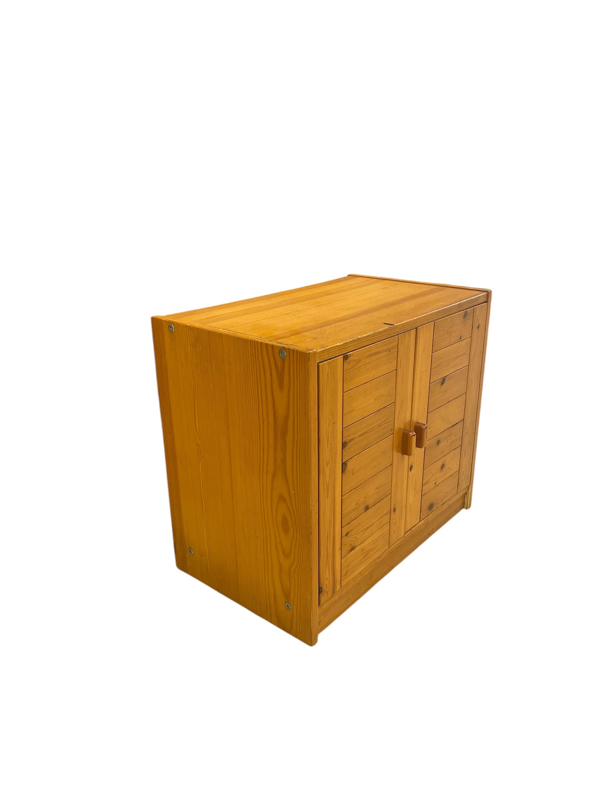 Rustic Pine Short Cabinet with 1 Internal Shelf