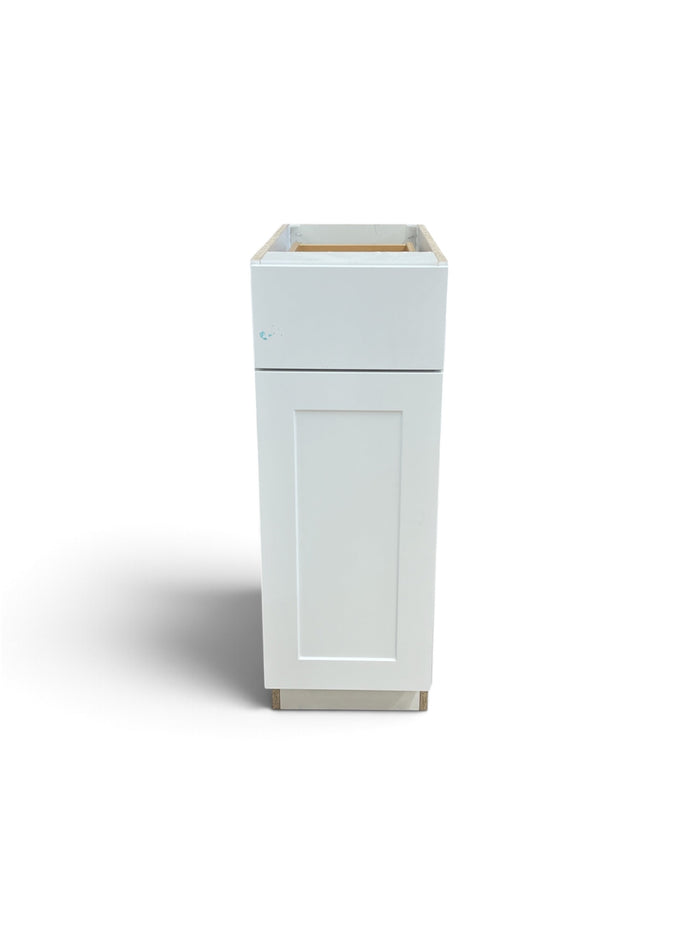 Hampton Bay Edson 12 in. W Assembled Kitchen Drawer Base Cabinet in White