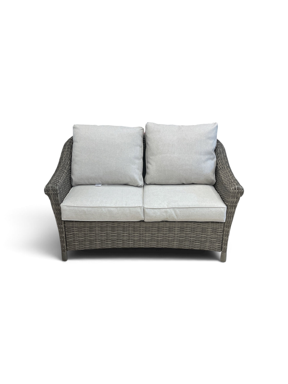 2 Piece Outdoor Wicker Loveseat & Coffee Table
