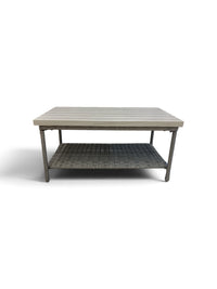 2 Piece Outdoor Wicker Loveseat & Coffee Table