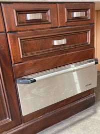 102" W Kitchen Island w/ White Marble Top