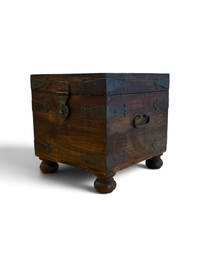 Vintage Rustic Small Wooden Chest
