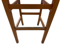 Wooden Slat Bar Height Chair