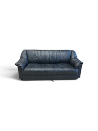 Creestons Grey Leather Sofa