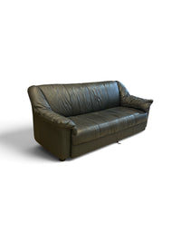 Creestons Grey Leather Sofa