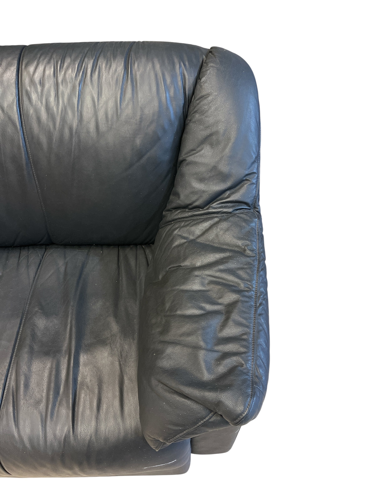 Creestons Grey Leather Sofa