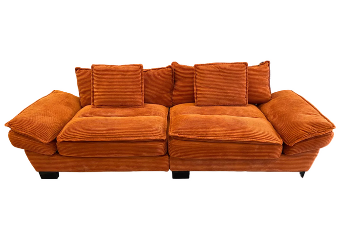 Retro Orange Loveseat