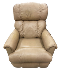 Beige Leather La-Z-Boy Pinnacle Rocking Recliner