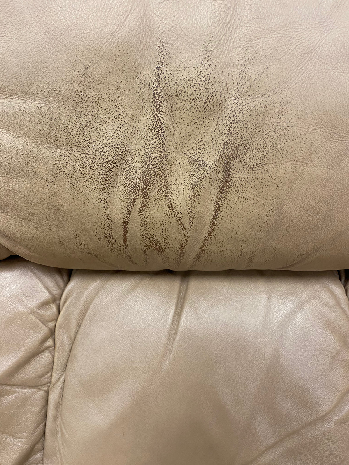 Beige Leather La-Z-Boy Pinnacle Rocking Recliner