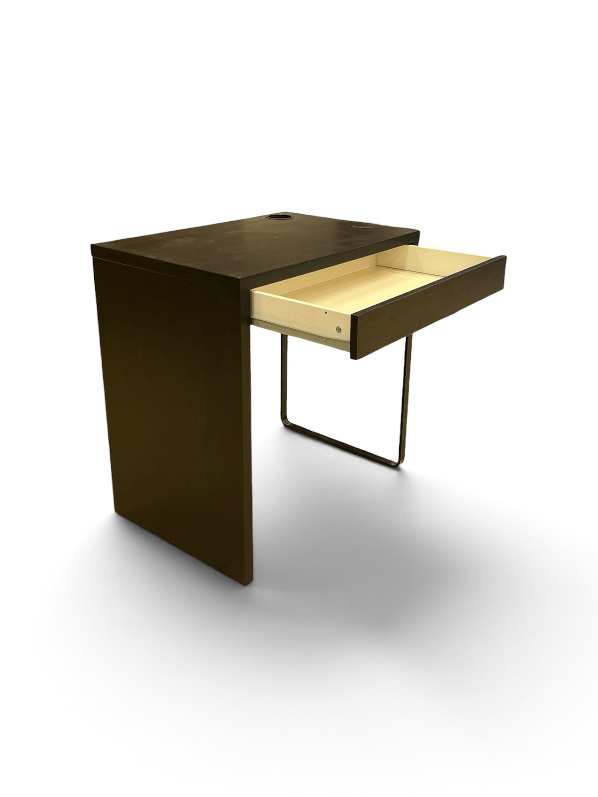 Modern Black Writing Desk with Drawer
