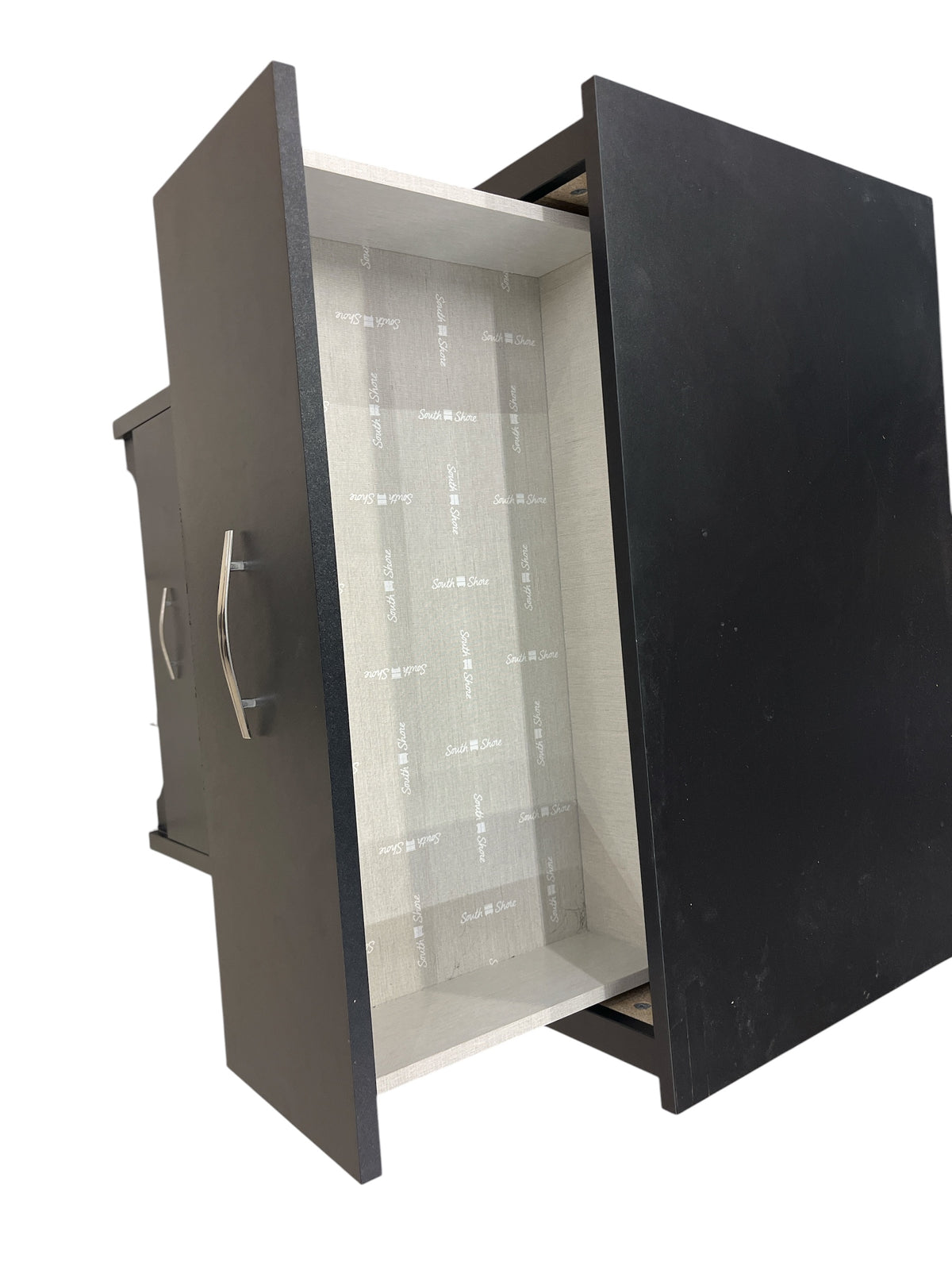 South Shore Modern Black 5 Drawer Tall Boy