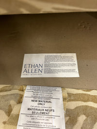 Ethan Allen Zebra Print Accent Chair & Ottoman