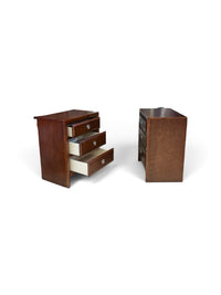 Matching Wood 3 Drawer Nightstand - Set of 2