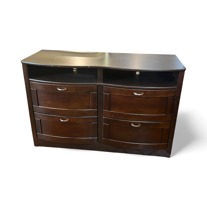 Dark Brown Dresser With 4 Drawers